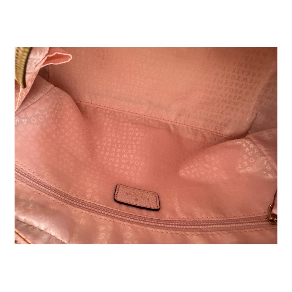 Kate Spade pebbled leather handbag with 14-karat gold plated hardware. - Picture 10 of 10